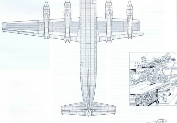 Ilyushin IL-24 N drawings (figures) of the aircraft